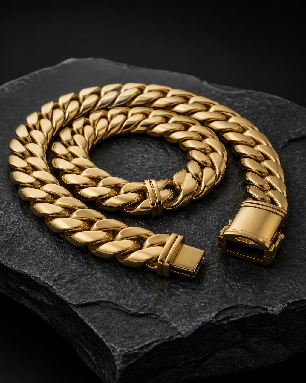 8MM Miami Cuban Link — 14K Gold