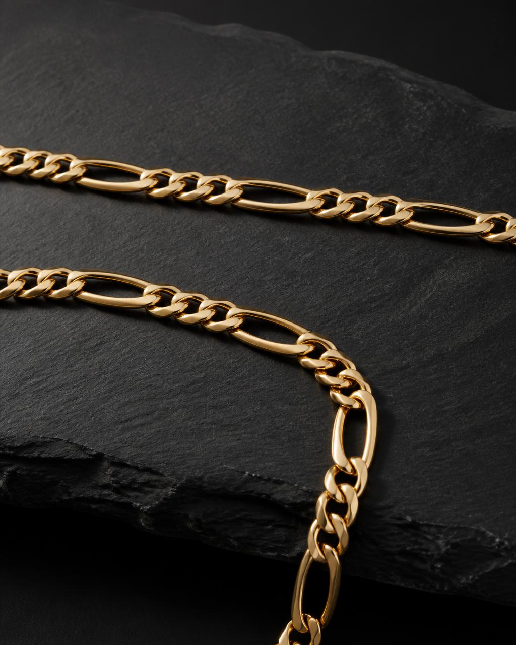 Figaro link gold chain