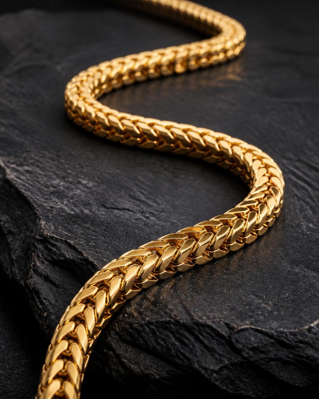 4.5MM Solid Franco Chain — 14K Gold