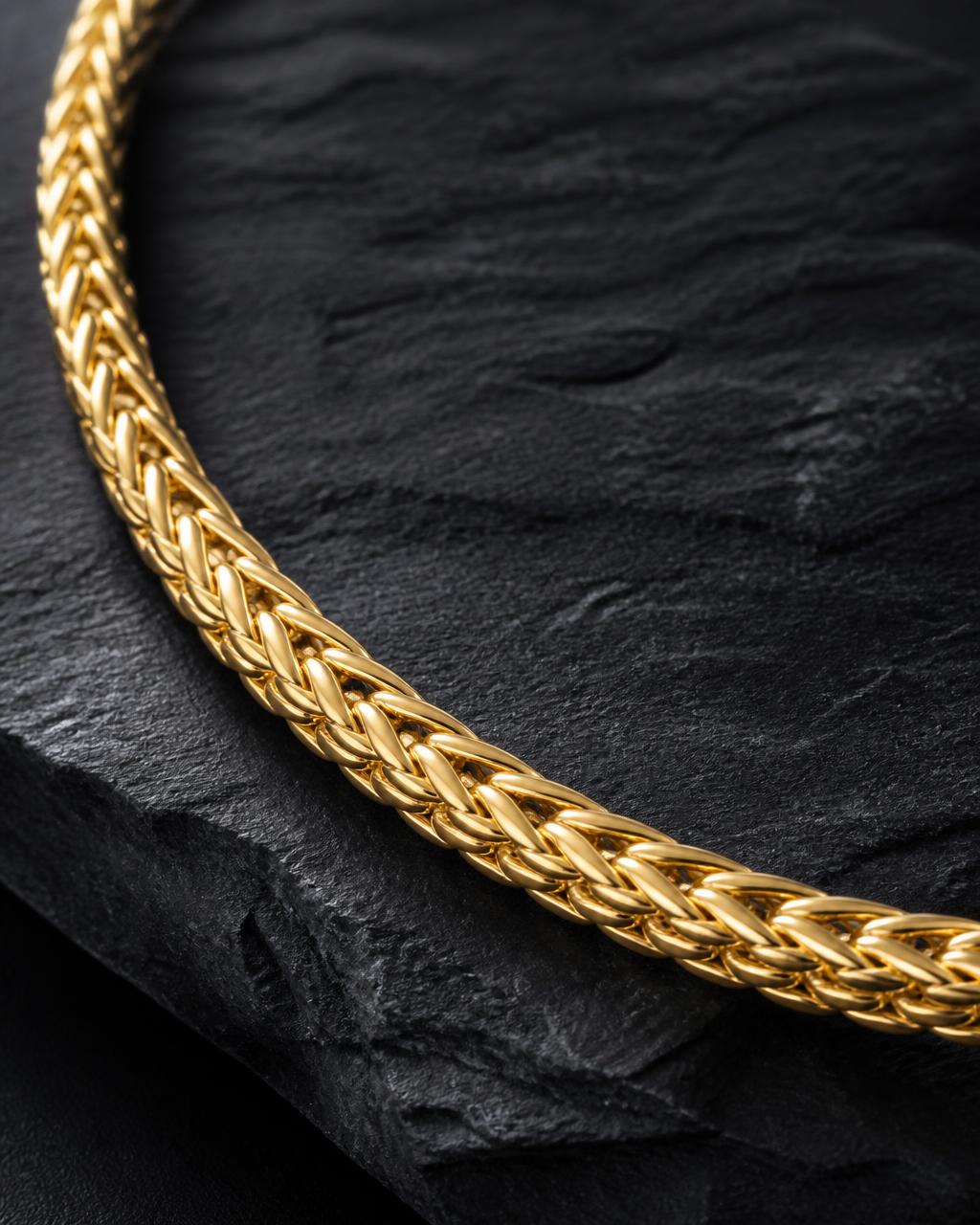 Wheat link gold chain